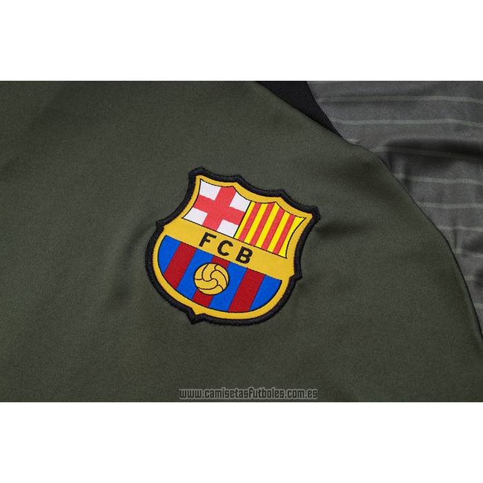 Chandal del Barcelona Manga Corta 2023-2024 Verde Oscuro - Pantalon Corto